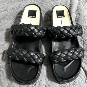 DOLCE VITA Signe BRAIDED Sandals 10 black